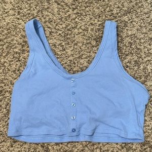 Aerie blue crop tank